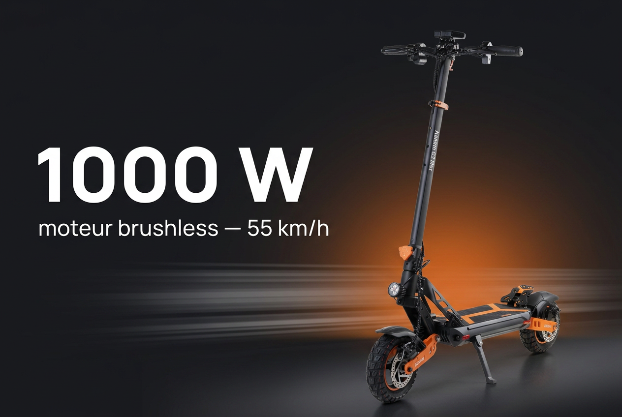 Moteur 1000 W de la Kukirin G2 Max, 55 km/h - SteedyTrott.com