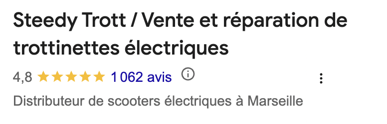 Avis Google Steedy Trott Marseille