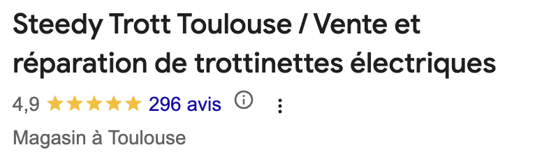 Avis Google Steedy Trott Toulouse