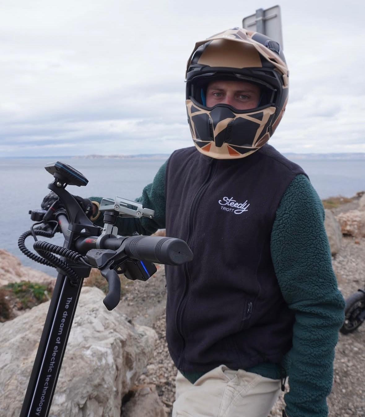 Rider Steedy bord de mer Marseille