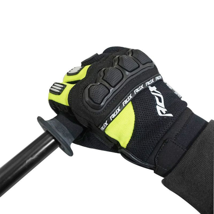 Gants cross ADX Town noir/jaune fluo