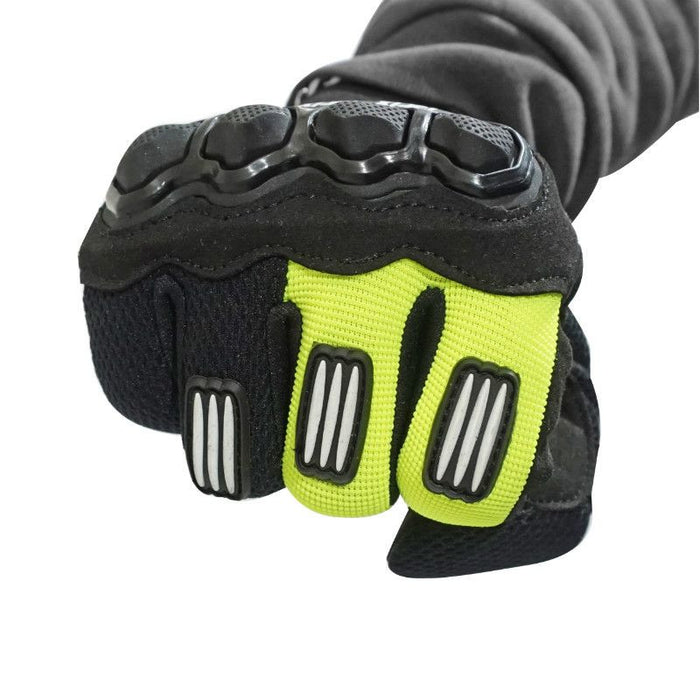 Gants cross ADX Town noir/jaune fluo